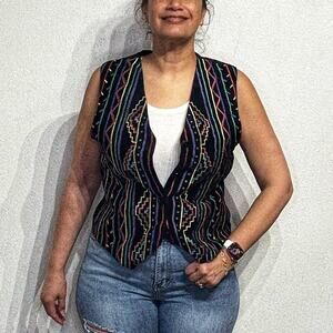 Cedars Suede Leather Vintage Vest Sz M